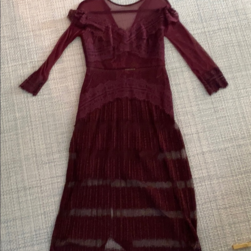 NEW Wine lace dress by Three Floor.